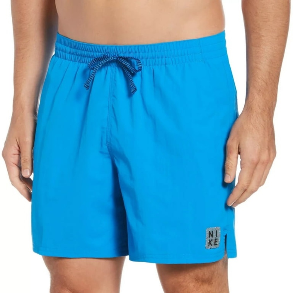 Nike Men's Blue Swim Short Essential Lap 7” Volley Swim Trunks Small